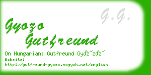 gyozo gutfreund business card